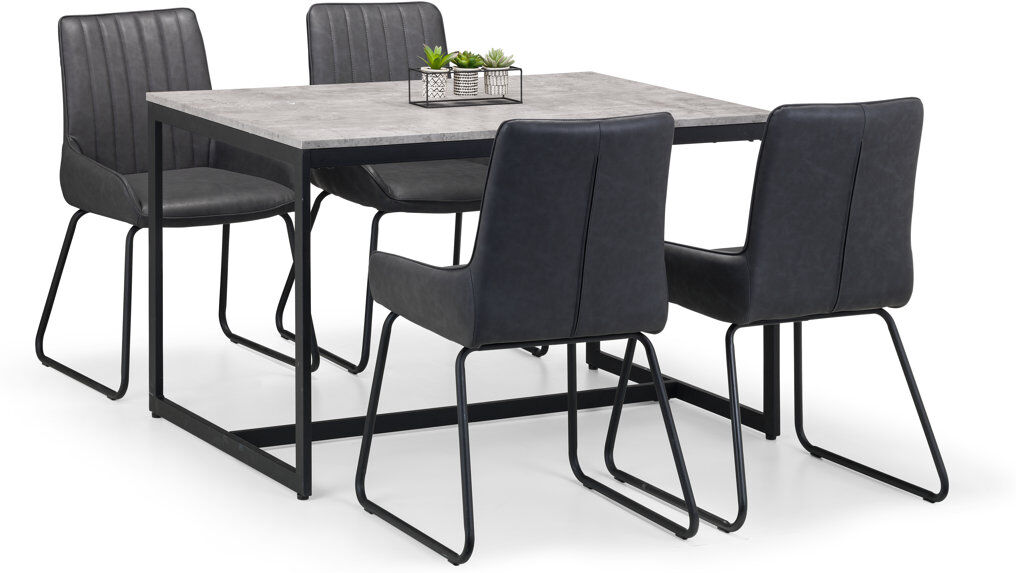 Trent Austin Design Brookline 4 - Person Dining Set Concrete Grey 4