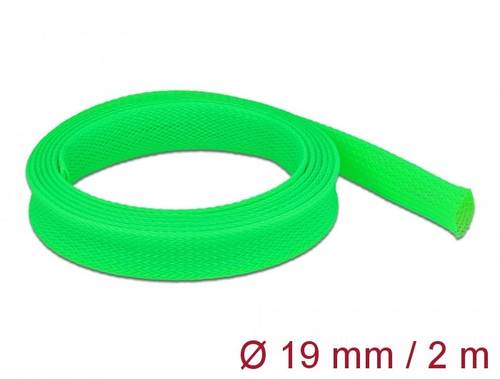 Delock 20744 20744 Geflechtschlauch Grün Polyester 2m 1St.