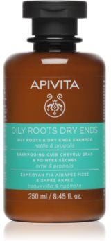 Apivita Oily Roots & Dry Ends Shampoo champô para couro cabeludo oleoso e pontas secas 250 ml. Oily Roots & Dry Ends Shampoo
