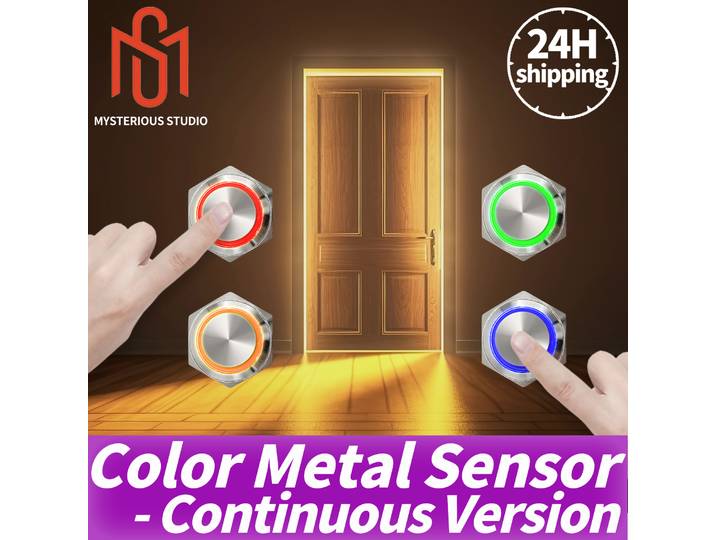 Mystère Studio Escape Room Prop Bouton métallique 5 couleurs Édition continue Déverrouiller à la pression du bouton