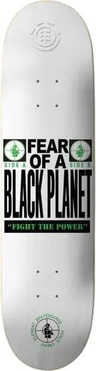 Element Public Enemy Skateboard Deck (Pexe Fear)  - White;Black;Green - Size: 8.5"