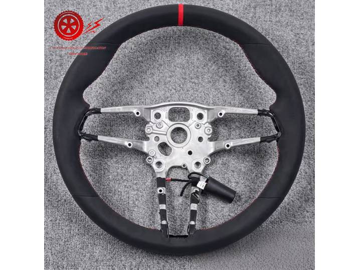 Volant en cuir intégral pour Porsche 911 992 Panamera Cayenne 718 Macan 971 Boxster Cayman Taycan Carrera
