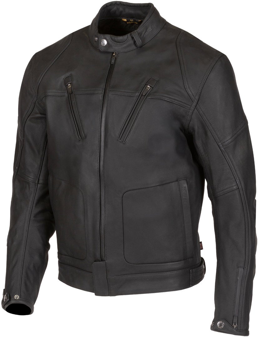 Merlin Gable II wasserdichte Motorrad Lederjacke MPL068-BLK-46