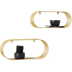 Wandregal Jessica in Goldfarben