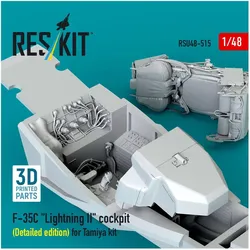 ResKit F-35C Lightning II cockpit (Detailed edition) for Tamiya kit (3D Printed)