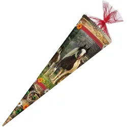 Nestler Schultüte Pferdekoppel, 85 cm 12-eckig mit Sound