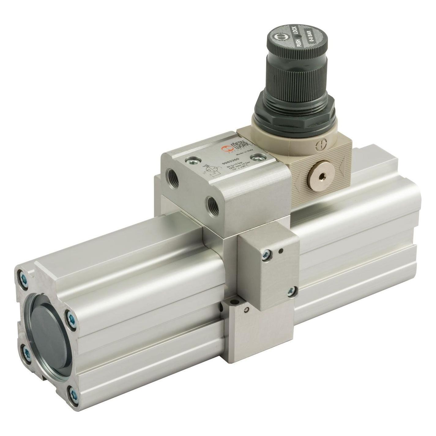 Riegler Druckverstärker Luft Luft Booster mit Regler G1/8 Kolben 40 mm (B-922)