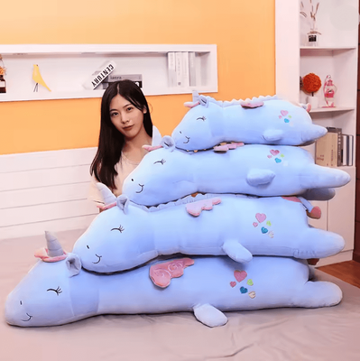 Inspire Essentials 120 Cm Glowing LED Unicorn Plush Pillow Toy For Kids Gifts light Pink
