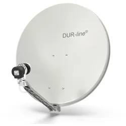 DUR-line Select 75/80 Hellgrau - Sat-Komplettanlage mit Single LNB