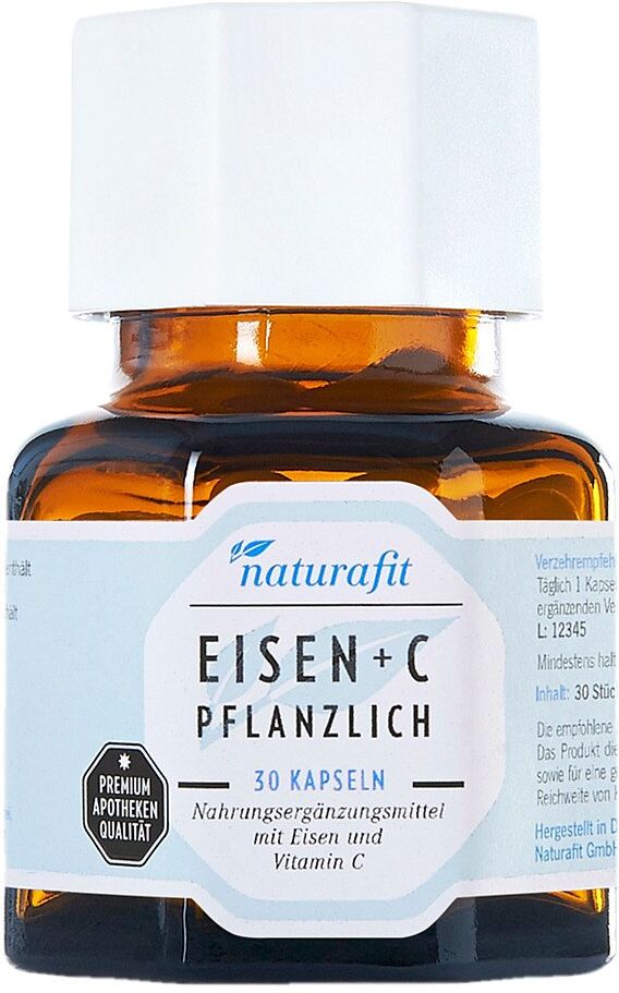 Naturafit Eisen plus C pflanzlich Kapseln 30stk