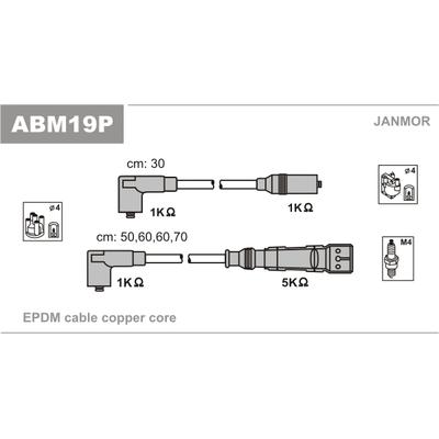 JANMOR Zündleitungssatz abm19p