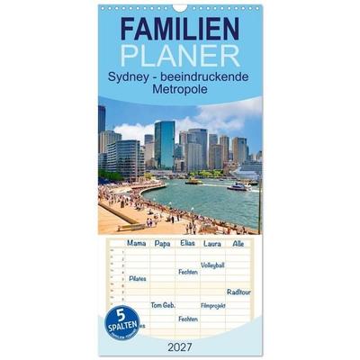 Familienplaner 2027 - Sydney - beeindruckende Metropole mit 5 Spalten (Wandkalender, 21 x 45 cm) CALVENDO