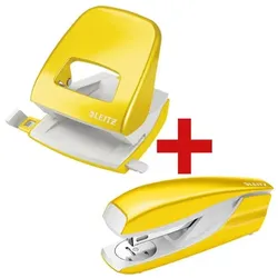 Leitz Tacker-Locher-Büroset »5502 & 5008 NeXXt WOW« gelb