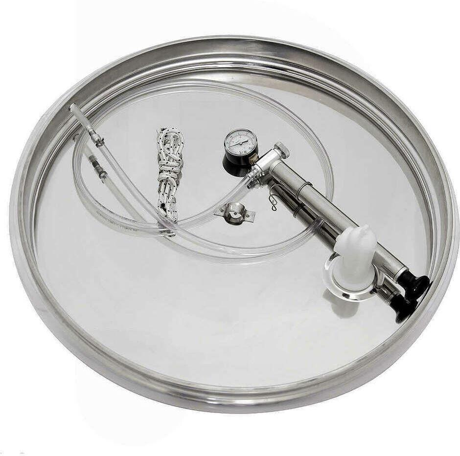 Polsinelli Cuve Inox pour vin avec chapeau flottant à air 200 L