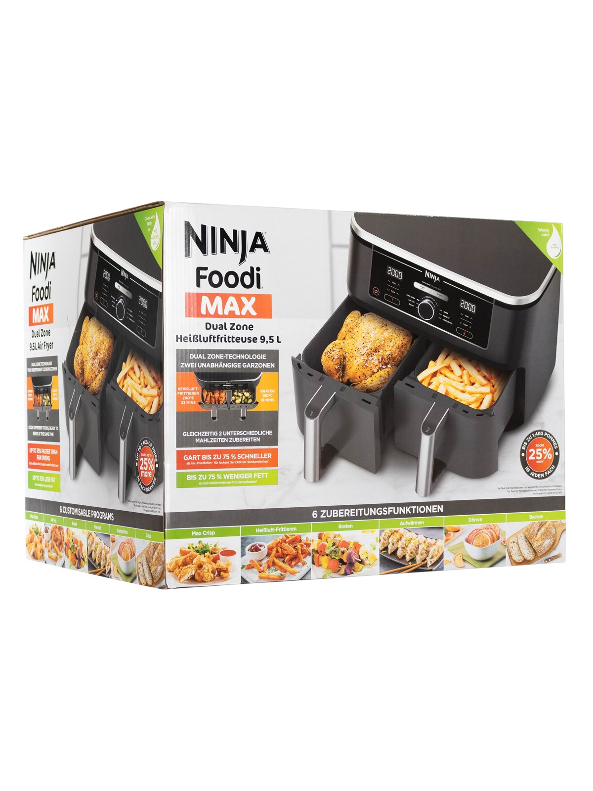 Ninja Foodi MAX Dual Zone AF400EU - Schwarz