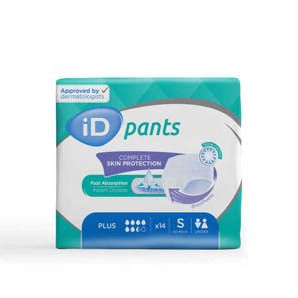 Ontex iD ID Pants Plus Small - 8 paquets de 14 protections