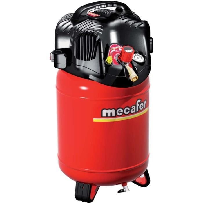 MECAFER Verticale compressor, 24 liter, 1,5 pk