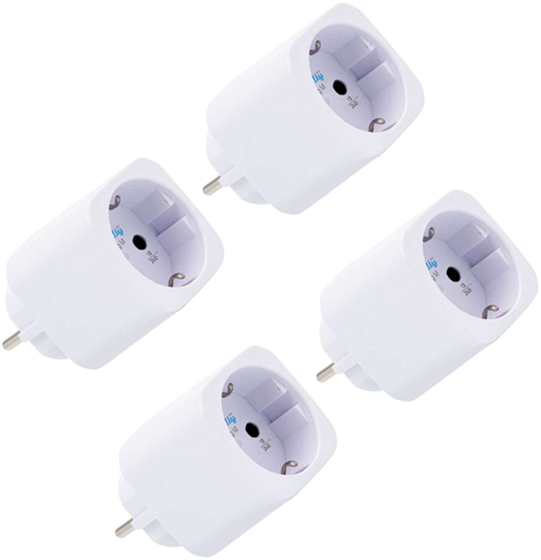Shelly Plug M Gen3 White Smarter Zwischenstecker BT WLAN 4er Set weiß