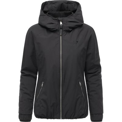 Winterjacke RAGWEAR "Dizzie Warm", Damen, Gr. L (40), schwarz, Obermaterial: 100% Polyester. Innenfutter: 100% Polyester. Wattierung: 100% Polyester, Basic, figurumspielend hüftbedeckend, hoch geschlossener Ausschnitt, Ärmel ohne Ärmelschlitz...