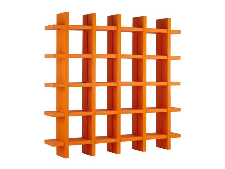 SLIDE bibliothèque MY BOOK 5x5 (Orange - Polyéthylène)