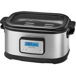 Proficook SV-1112 Sous-Vide, Dampfgarer + Reiskocher, Schwarz, Silber