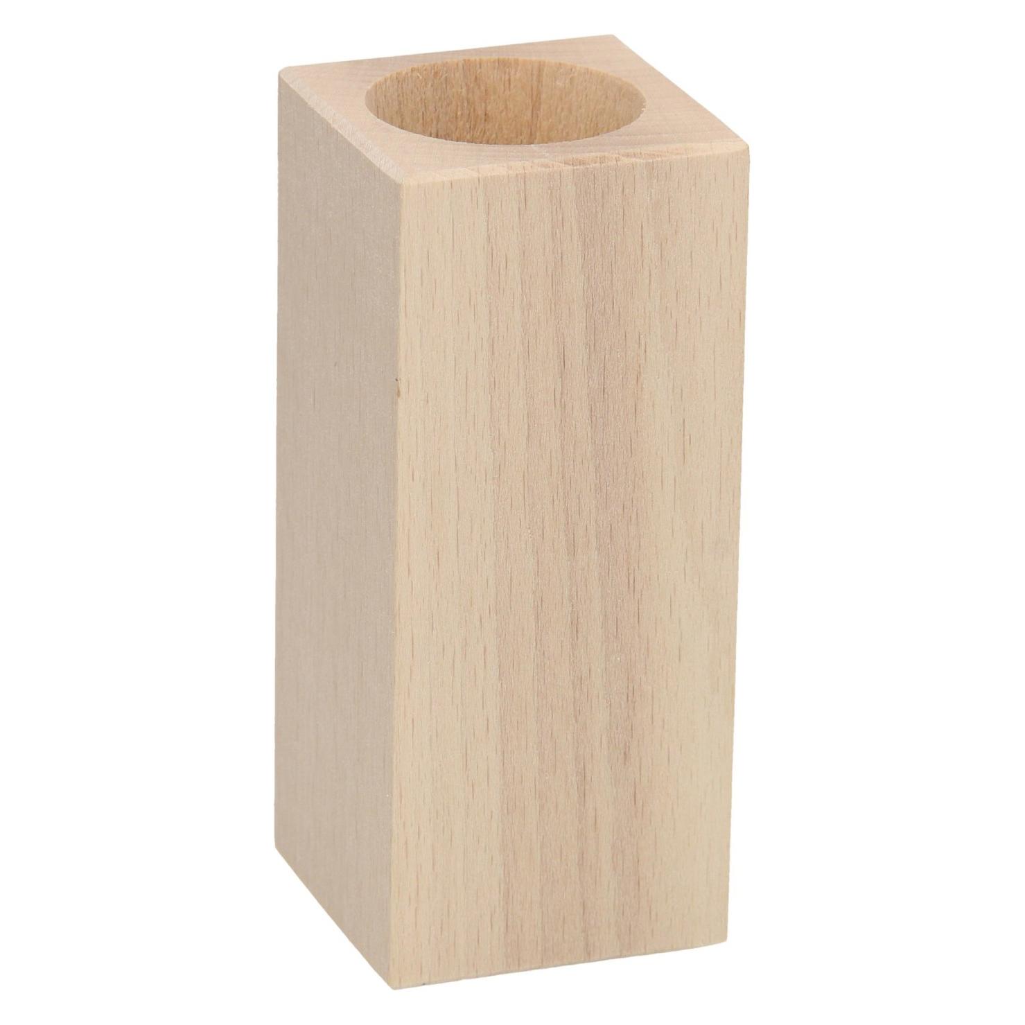 Playwood Teelichthalter Quadratisches Buchenholz (19670453)