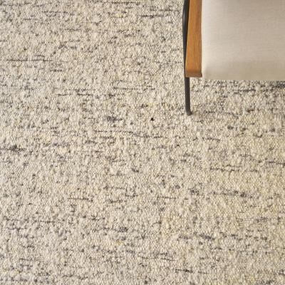 EXQUISITE RUGS Tocayo Flatweave New Zealand Wool Ivory/Grey Area Rug.