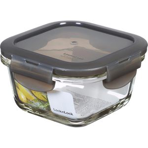 LocknLock Frischhaltedose LLG205G, aus Glas, 0,3 Liter, transparent, luftdicht