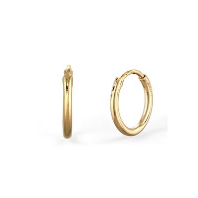 Paar Creolen ELLI "Ohrringe Creolen Basic 925 Sterling Silber" Gr. 22, gold, Ohrringe, Damen, 22, Silber 925 (Sterlingsilber)