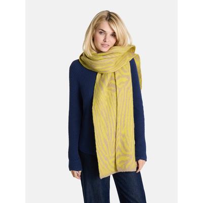 Schal LIEBLINGSSTÜCK "Damen-Strickschal", Damen, Gr. onesize, gelb (205, limelight), Polyester, Modetücher Schal, elegant und warm
