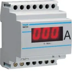 Hager SM151 Digitales Amperemeter Wandlermessung 0-150 A