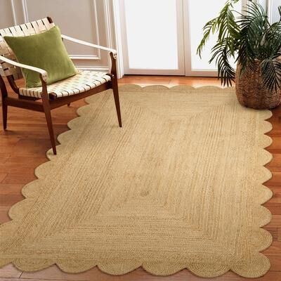 Lush Decor Java Scalloped Edge Indoor Rug