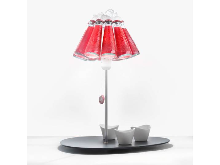 Campari Bar Tischleuchte - Ingo Maurer - Wohnzimmer - Design - Glas - Mit Schirm