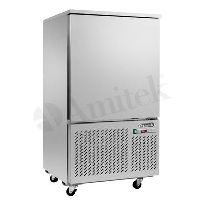 Schockfroster 10 GN1/1-EN60x40 Schalen mit Stiftsonde. Digitales Steuergerät Dixell® mit 4 speicherbaren Programmen. AMITEK Modell ABT101