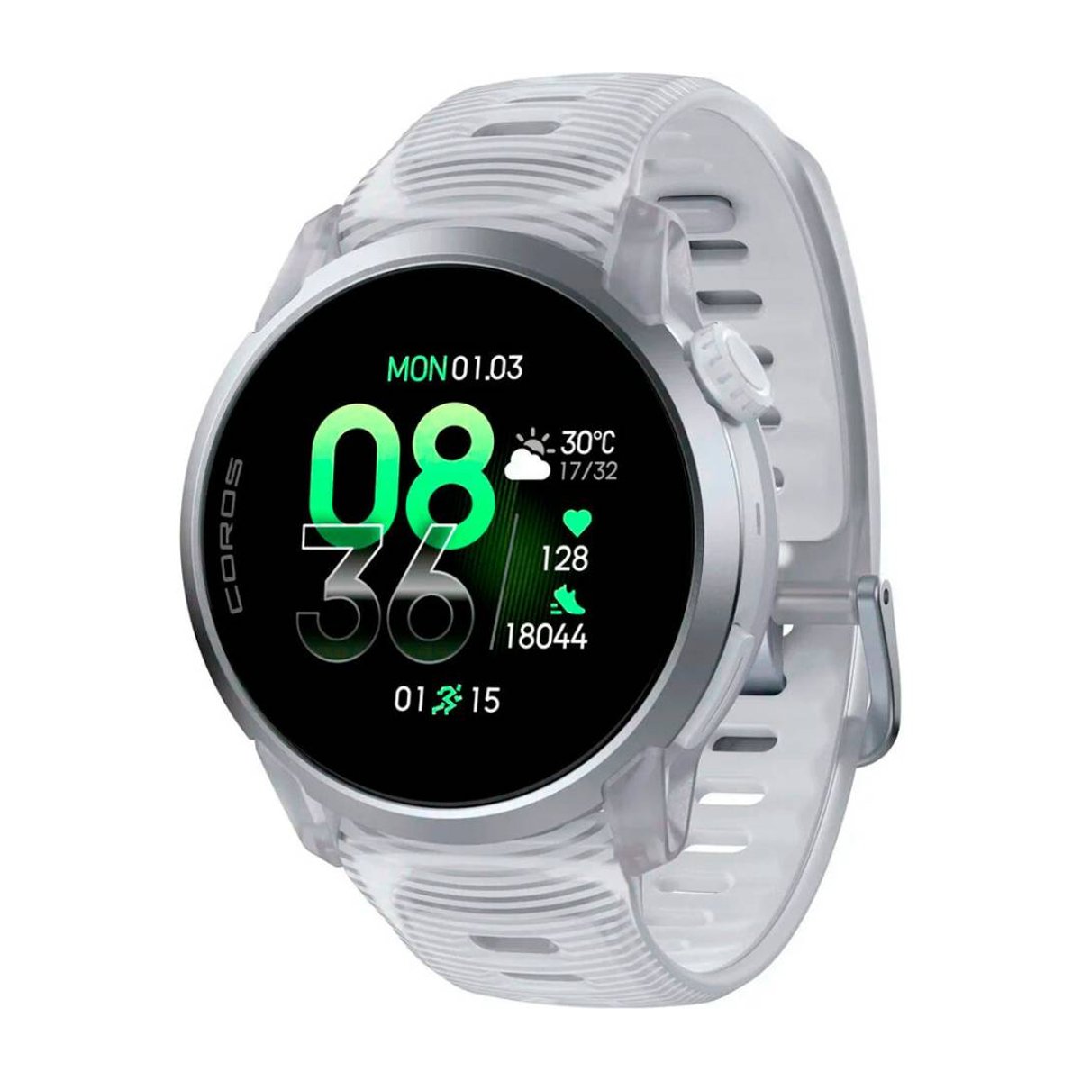 Relógio Coros Pace 4 Cloud GPS Silicone Branco