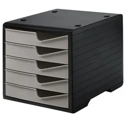 Styro Schubladenbox »Styroswingbox schwarz« grau