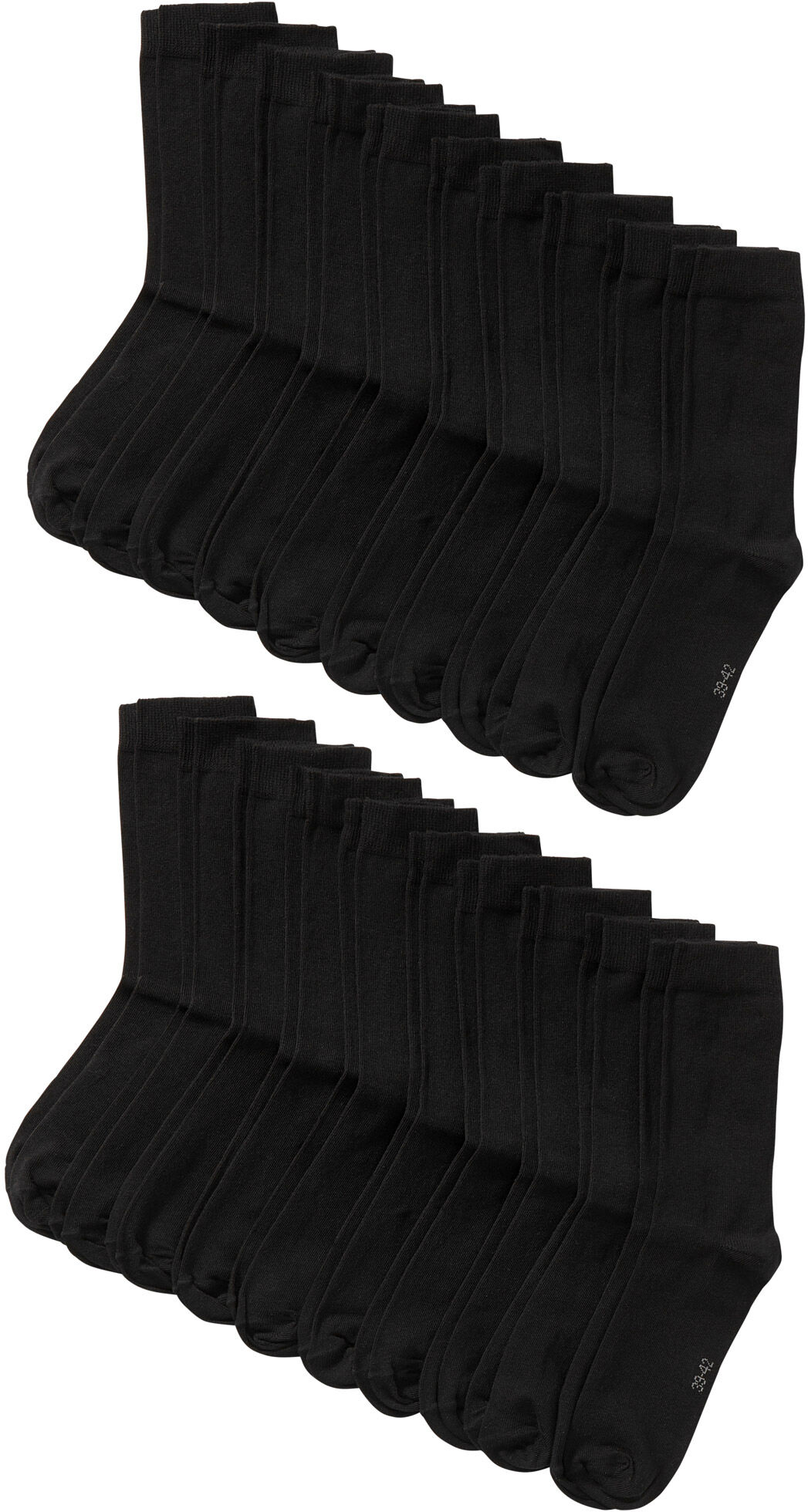 Socken BONPRIX, Damen, Gr. 39-42, Sockengröße, schwarz, Baumwollmischung, unifarben, Socken Socken