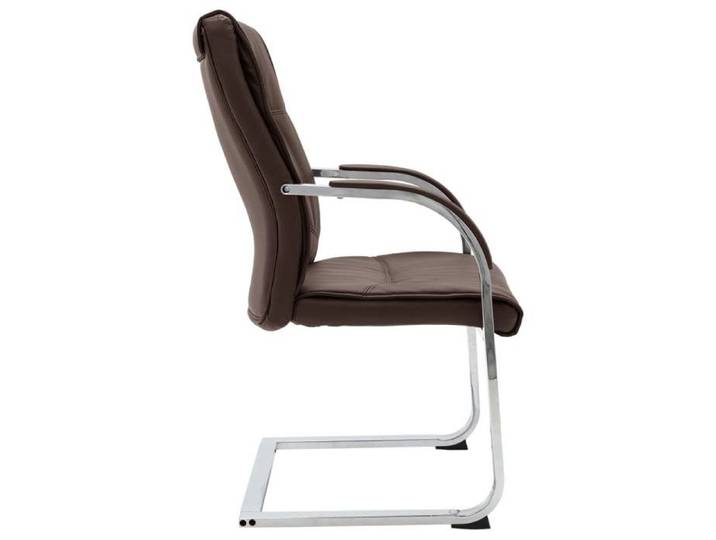 Siège Pivotant(Adolescent/adulte) - Chaise de bureau - charge 150kg - cantilever Marron Similicuir - Taille totale:58x67 5x102cm C45