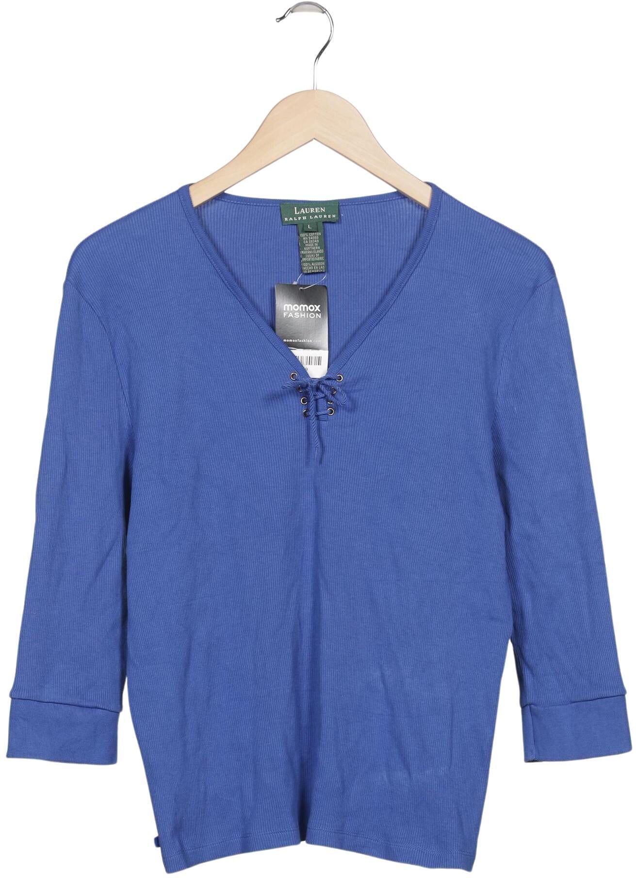 Lauren Ralph Lauren Damen Pullover, Blau, Gr. L, Baumwolle - Second Hand
