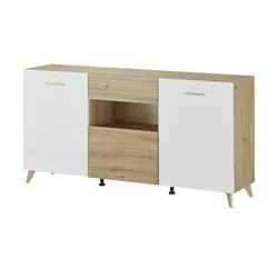 Sideboard  Brenna , weiß , Maße (cm): B: 173 H: 87,5 T: 41.5