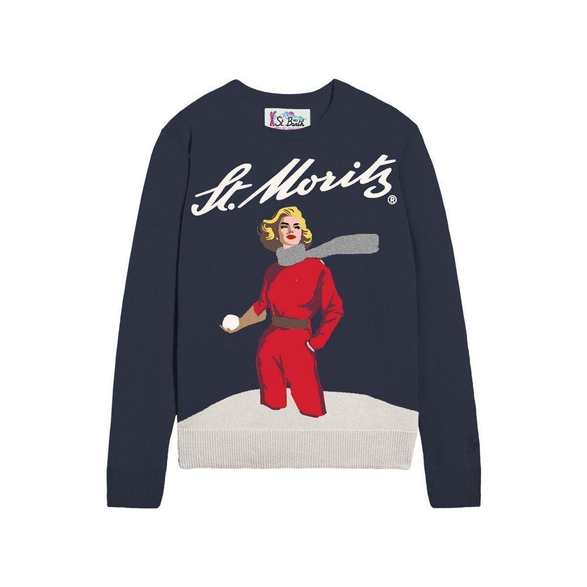 MC2 Saint Barth NEW Queen C NEW Crewneck Sweater moritz blondie 61 (04432M) S QUE001804432M-04432M-S