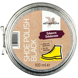 Set zur Schuhpflege - Shoe Polish black 100 ml & colourless 100 ml - Schuhcreme schwarz & farblos