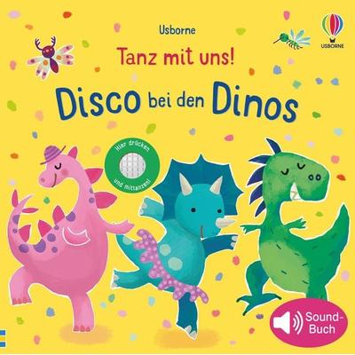 Tanz mit uns! Disco bei den Dinos, Gebundene Ausgabe von Sam Taplin, Usborne, 978-1-78941-607-7