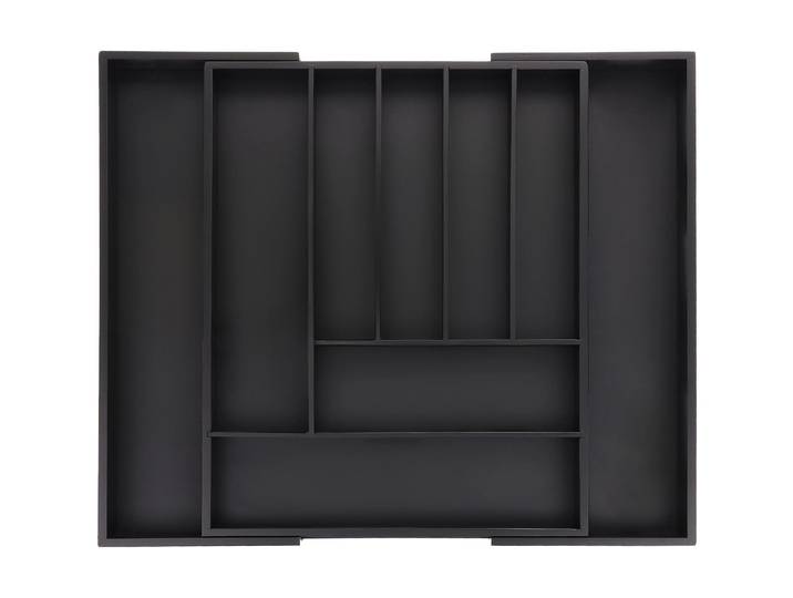 Besteckeinsatz RELAXDAYS ausziehbar , schwarz, Schubladeneinsätze, Besteckeinsatz, Ausziehbar