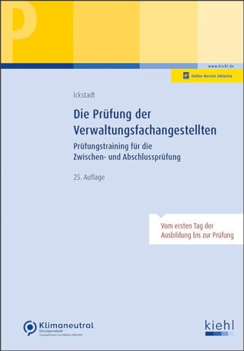 Ewald Ickstadt - Die Prüfung der Verwaltungsfachangestellten: Prüfungstraining für die Zwischen- und Abschlussprüfung - Preis vom 18.10.2026 15:28:09 h