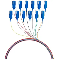 EFB FTTH-PIGTAIL-SC12 Faserpigtail SC OS2 G657A2-farbiges Set 2m - 12 Stück FTTHPIGTAILSC12