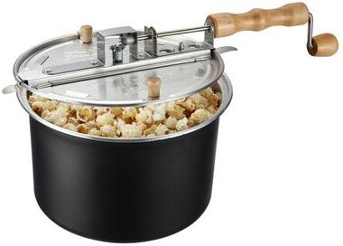 6.5 Quart Stovetop Popcorn Maker by Great Northern Popcorn (Black)