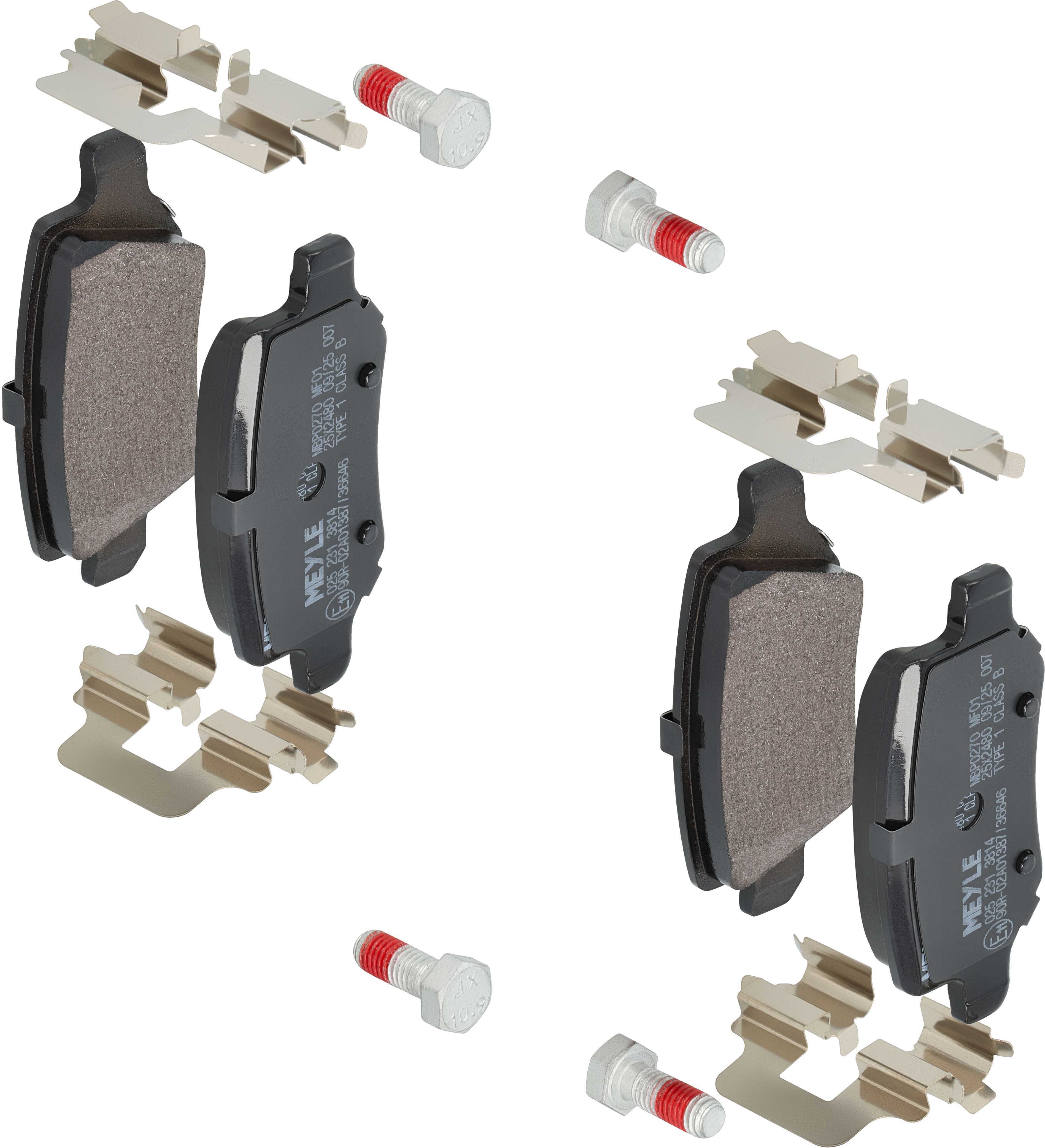 Meyle Bremsbelagsatz, Scheibenbremse -Original Quality 025 231 3814 Hinterachse Für Mercedes
