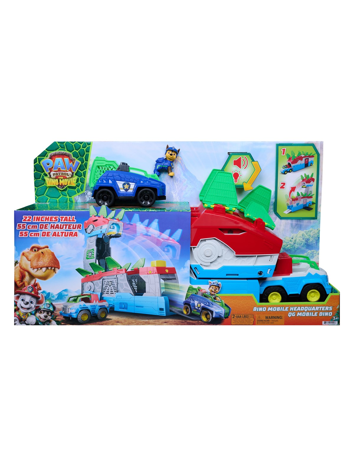 Paw Patrol The Dino Movie 2in1 Dino Mobile Headquarters