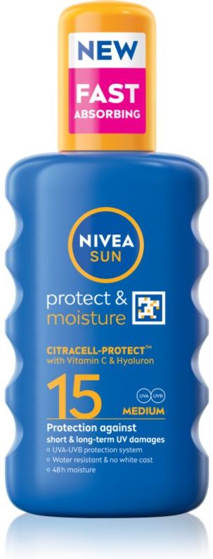 NIVEA SUN Protect & Moisture Sonnenspray LSF 15 200 ml